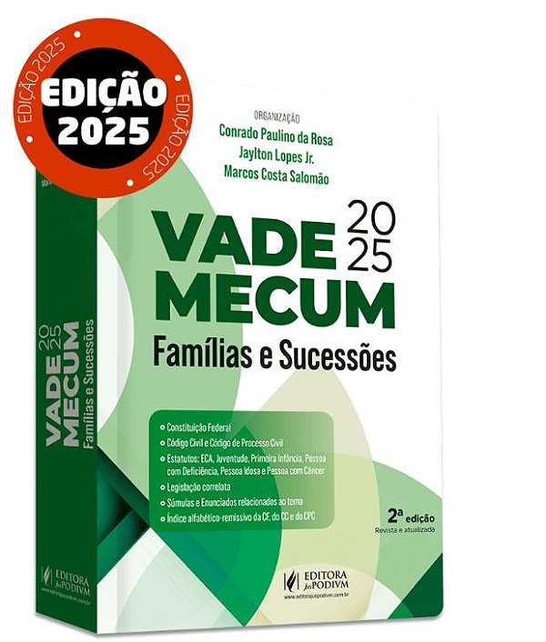 Livro Vade Mecum Famílias E Sucessões (2025)