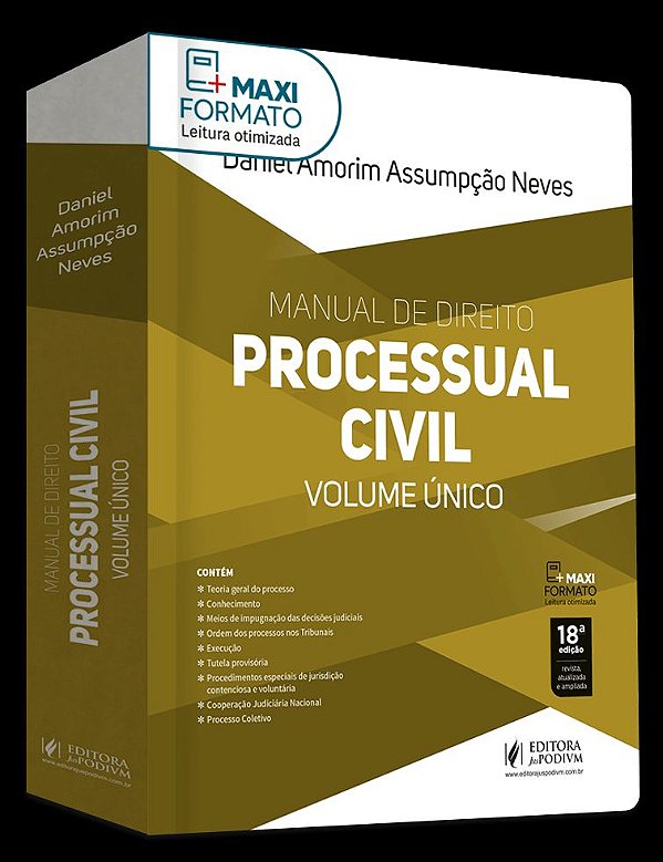 Livro Manual De Direito Processual Civil - Vol. Único (2026)