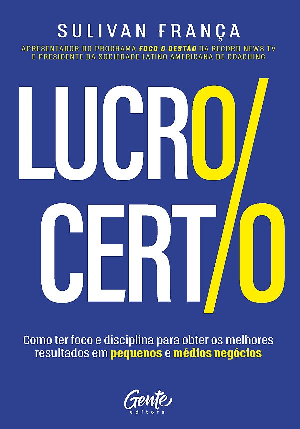 Livro LUCRO CERTO: Como ter foco e disciplina para obter ...
