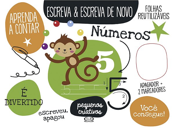 Livro Escreva & Escreva De Novo - Números