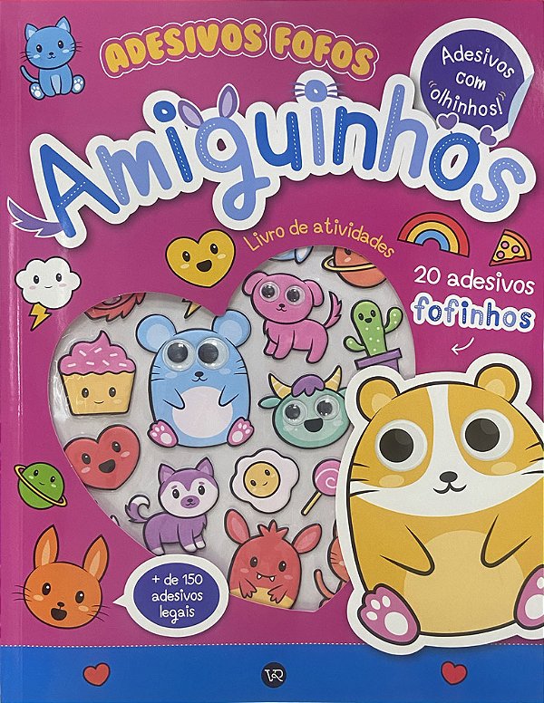 Livro Adesivos fofos - Amiguinhos (Volume 5)