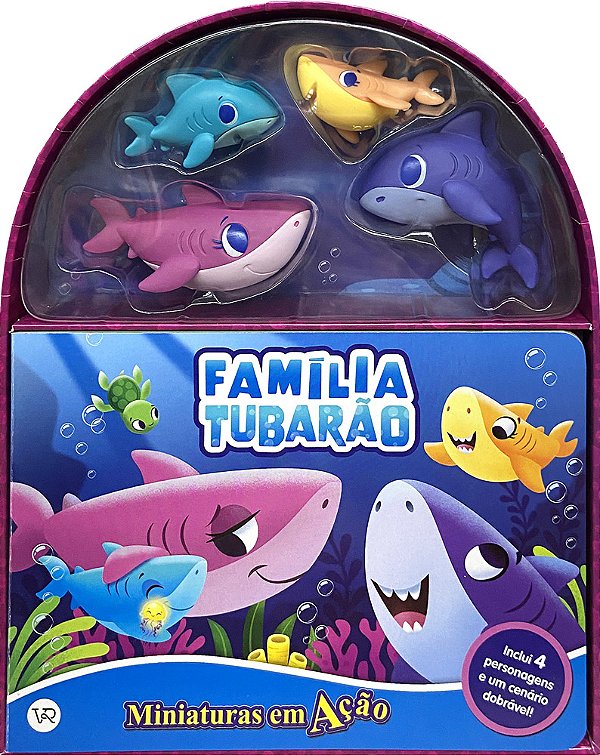 Livro Miniaturas Em Ação - Família Tubarão