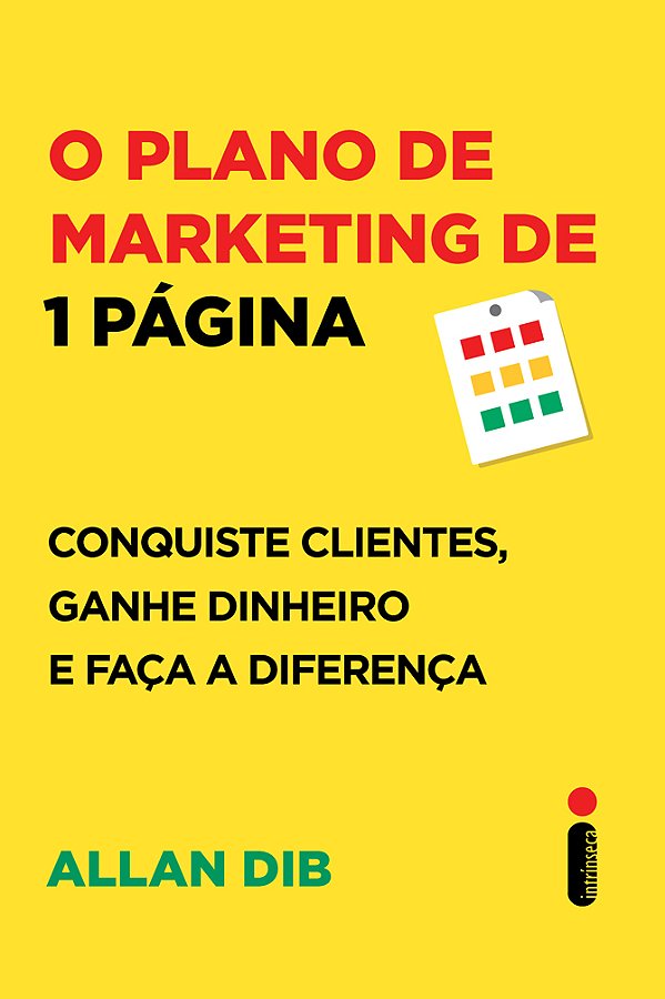 Livro O Plano De Marketing De 1 Página - Conquiste Client...
