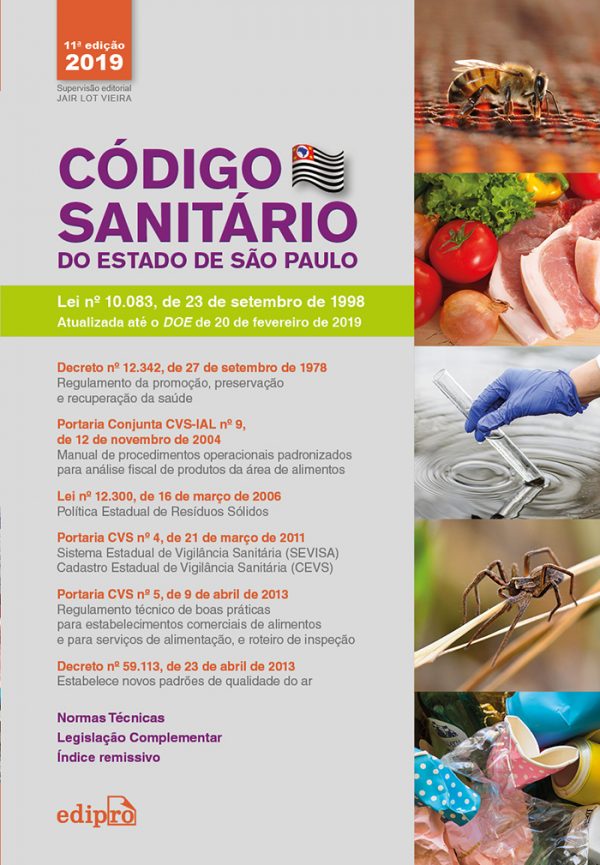 Código Sanitário do Estado de São Paulo - 11Ed/19