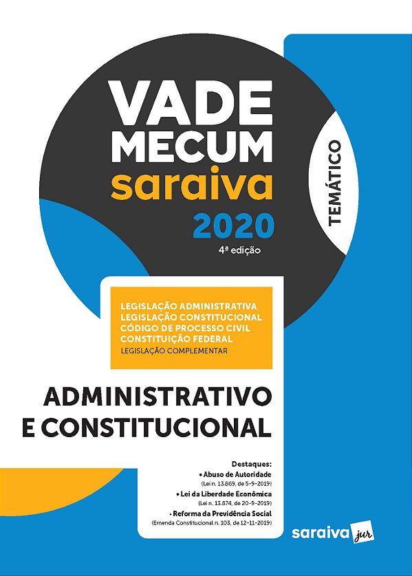 Livro Vade mecum Saraiva 2020: administrativo e constituc...