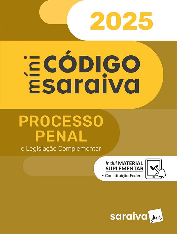 Livro Minicódigo de Processo Penal - 31ª Edição 2025