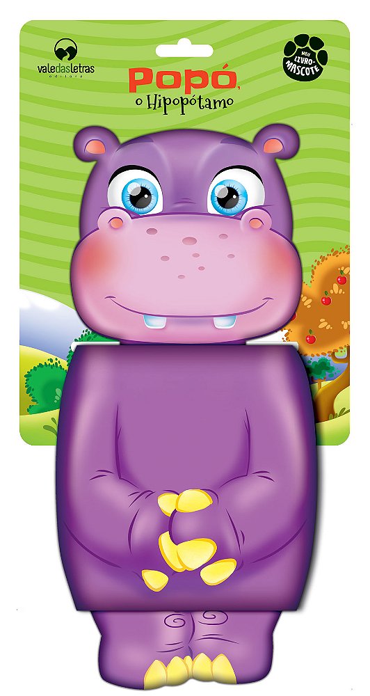 Livro Popó, o Hipopótamo: Meu Livro Mascote
