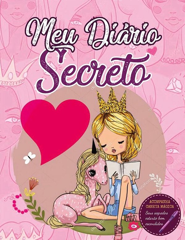 Livro Diário secreto - princesa: com caneta mágica