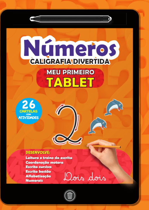 Livro Números - Caligrafia divertida: meu primeiro tablet...