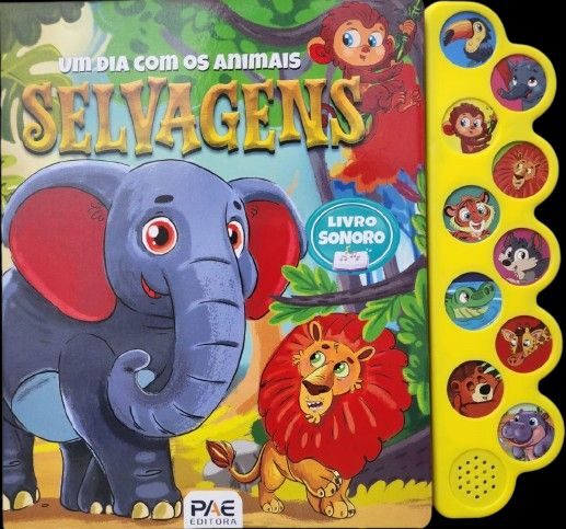 Livro Um dia com os animais selvagens: livro sonoro