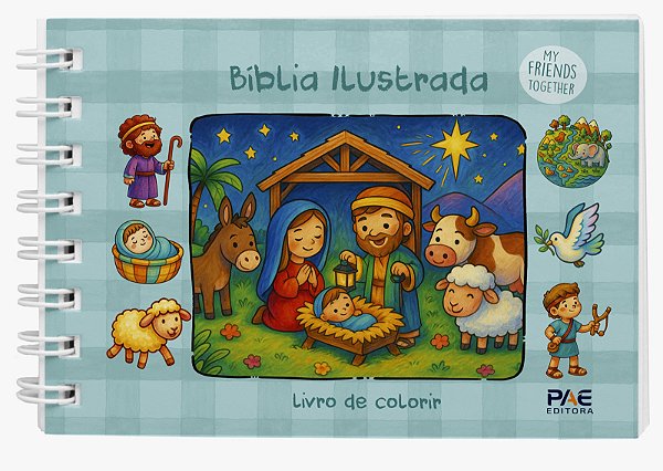 Livro Livro De Colorir Cute E Comfy Bíblia Ilustrada Capa Dura ...