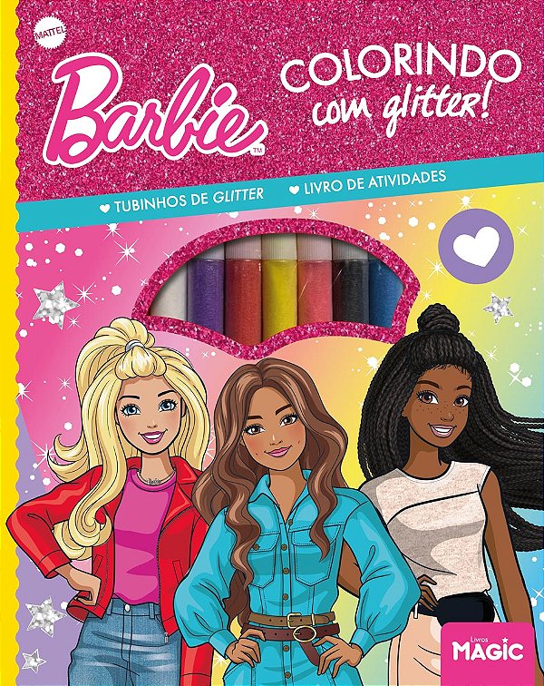 Livro Barbie - Colorindo Com Glitter