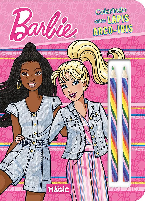 Livro Barbie - Colorindo Com Lápis Arco-Íris