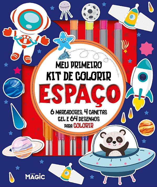Livro Meu Primeiro Kit De Colorir - Espaço