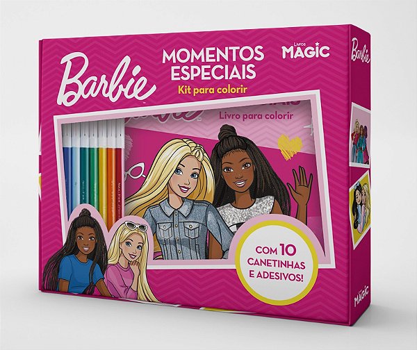 Livro Barbie - Momentos Especiais - Kit Para Colorir