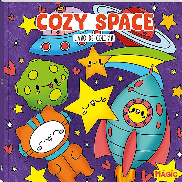 Livro Cozy Space - Livro De Colorir