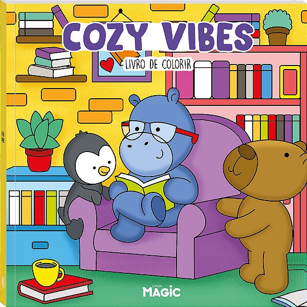 Livro Cozy Vibes - Livro De Colorir
