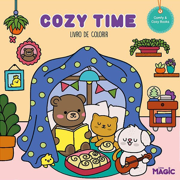 Livro Cozy Time - Livro De Colorir