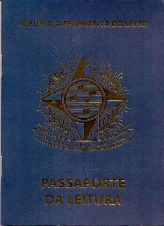 Livro Passaporte da leitura azul