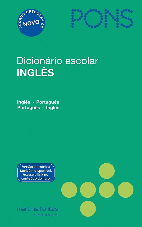Livro Dicionário escolar inglês Pons: inglês/português - ...
