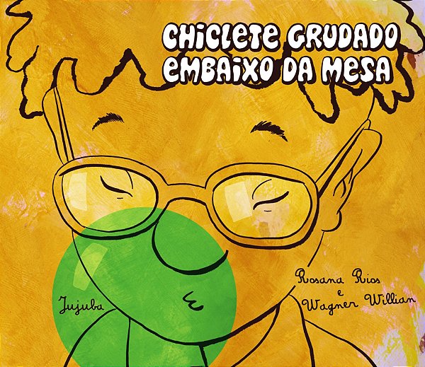 Livro Chiclete grudado embaixo da mesa