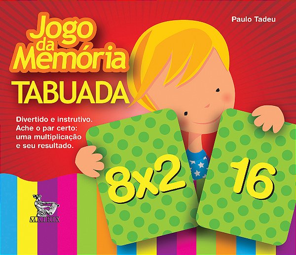 Livro Jogo da memória - tabuada