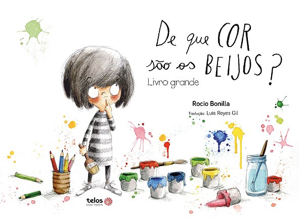 Livro De que cor são os beijos?: livro grande