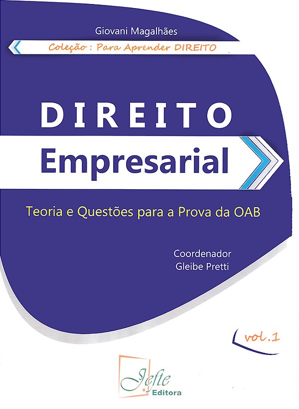Livro Direito empresarial: teoria e questões para a prova...