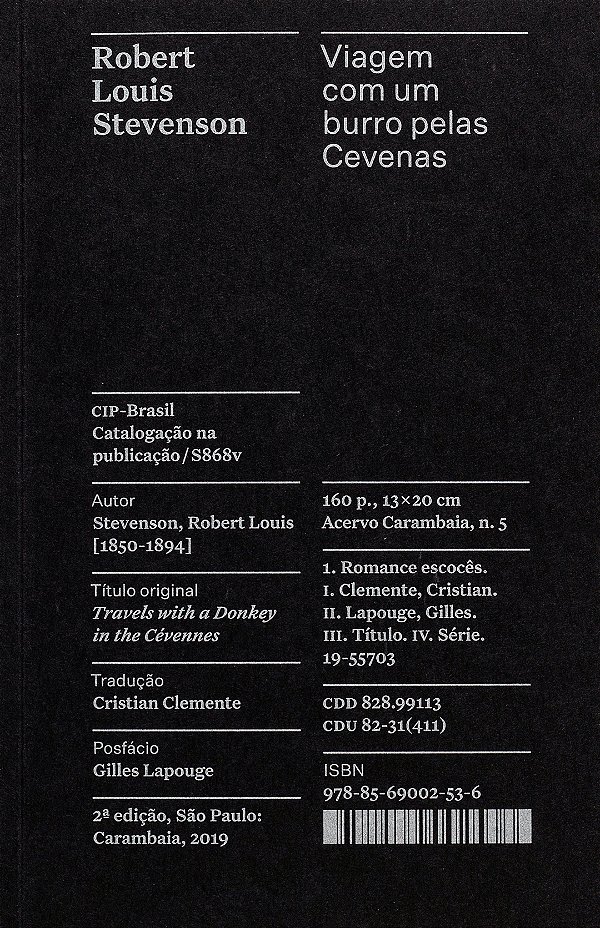 Livro Viagem com um burro pelas Cevenas - Coleção Acervo ...