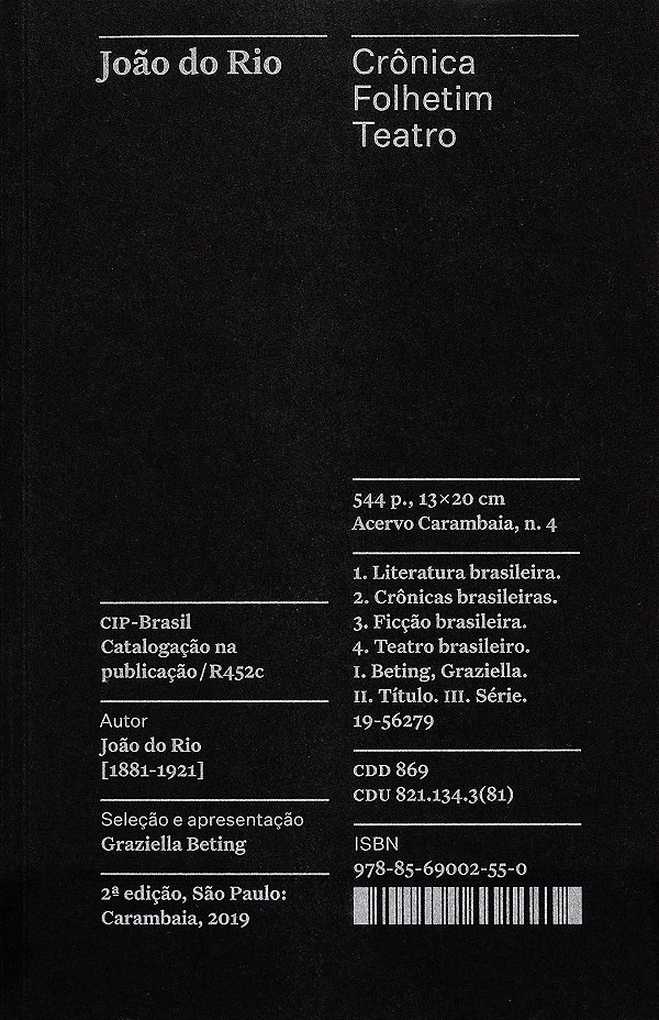Livro Crônica, Folhetim, Teatro - Coleção Acervo (Volume ...