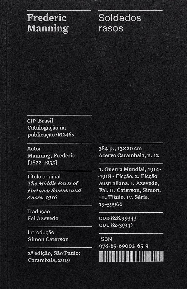 Livro Soldados rasos - Coleção Acervo (Volume 12)