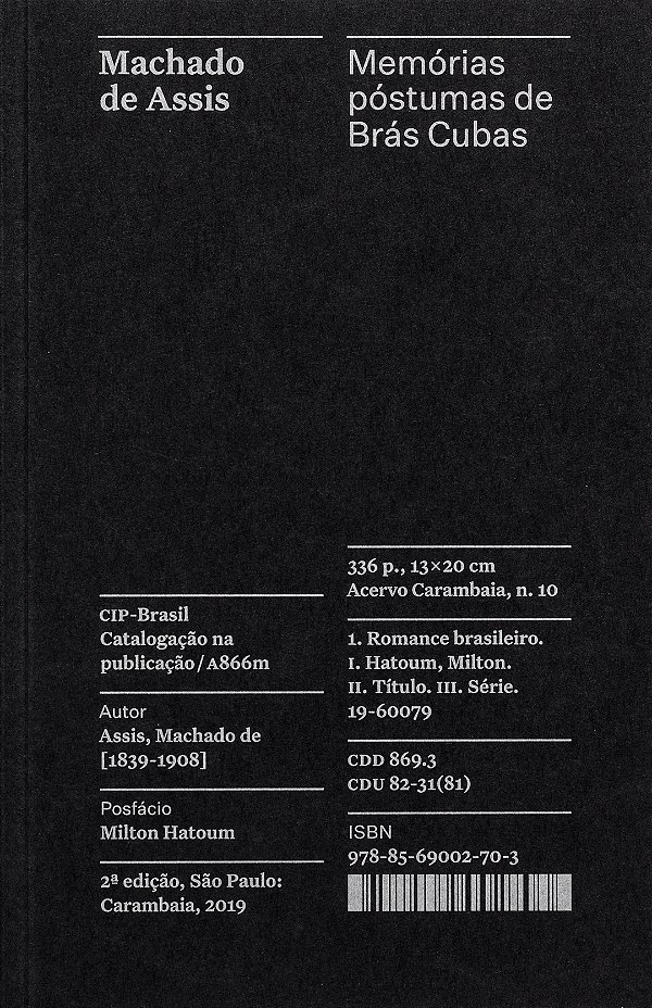 Livro Memórias póstumas de Brás Cubas - Coleção Acervo (V...