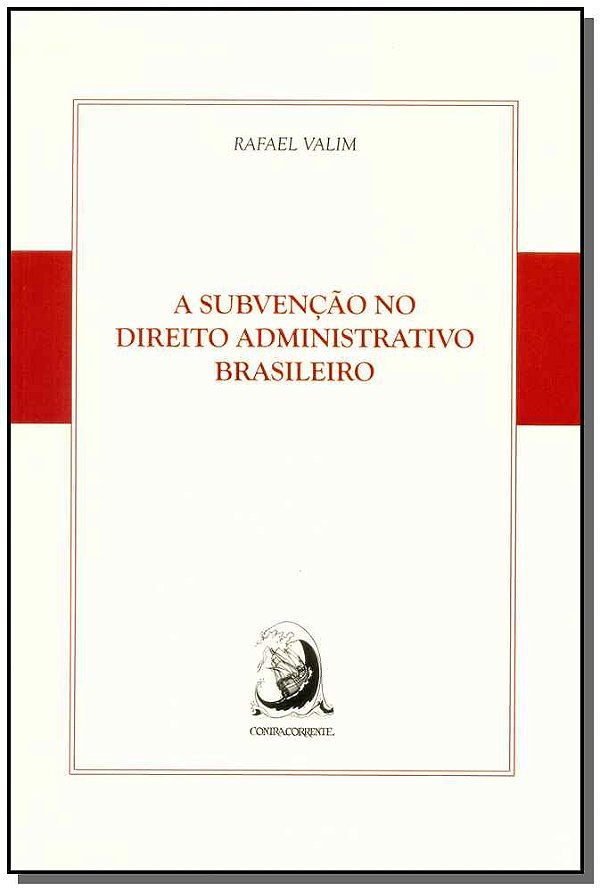 Livro A subvenção no direito administrativo brasileiro