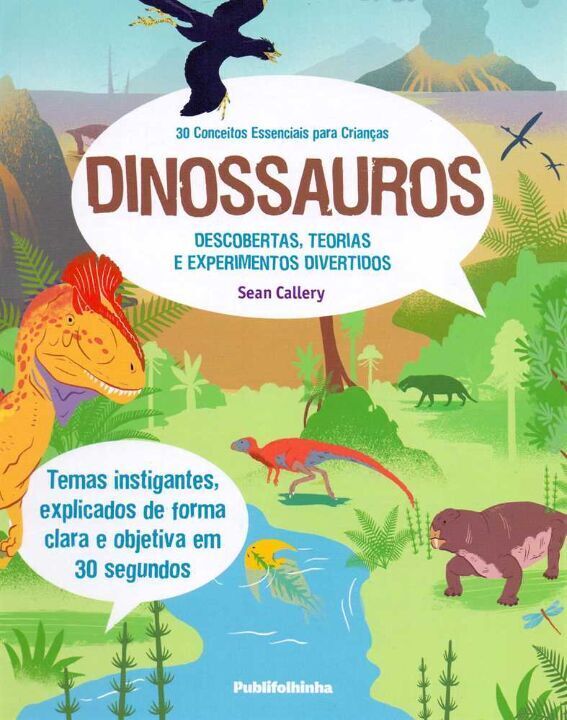 Livro 30 Conceitos Essenciais Para Crianças: Dinossauros