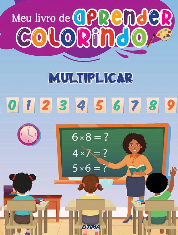 Livro Meu livrão de aprender colorindo - Multiplicar