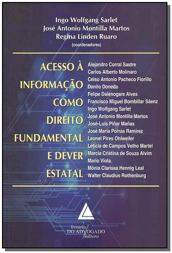 Livro Acesso À Informação Como Direito Fundamental E Deve...