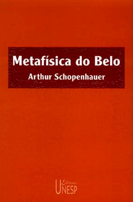 Livro Metafísica do belo