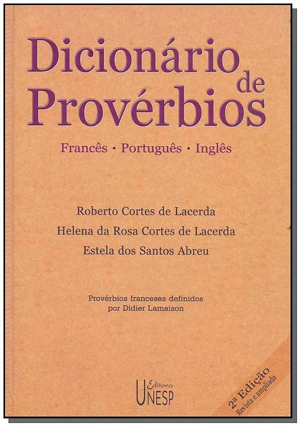 Livro Dicionário de provérbios - 2ª edição: Francês, Port...