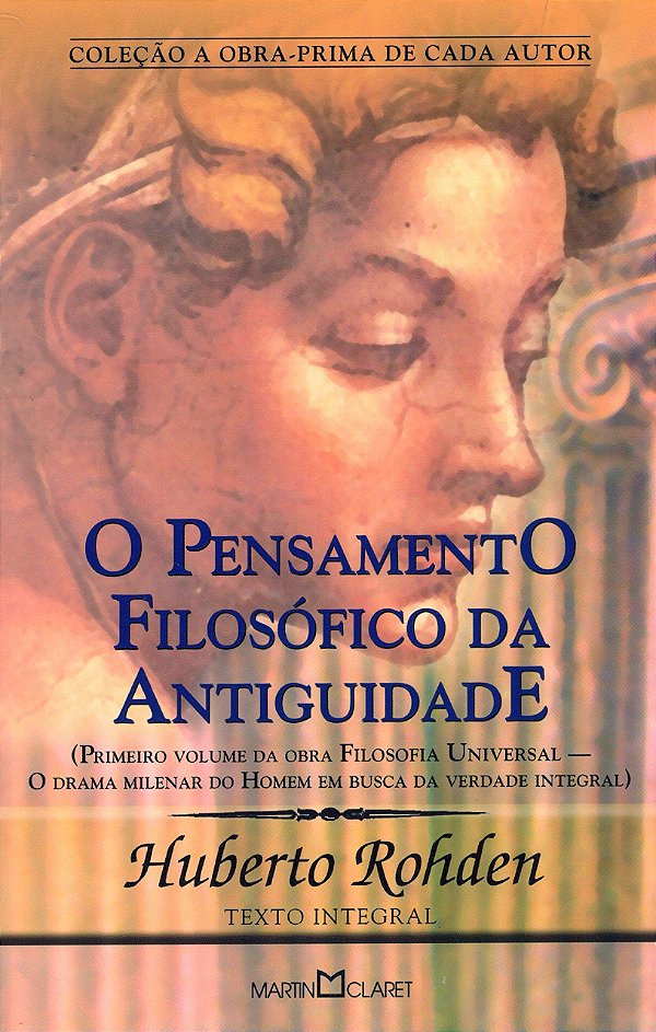 Livro Pensamento Filosófico da Antiguidade (Volume 284)
