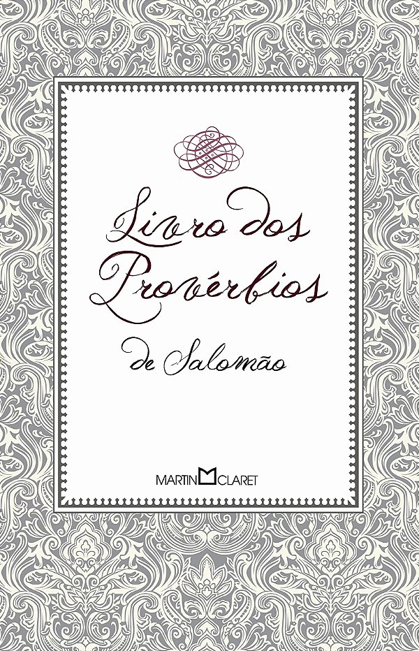 Livro Livro dos provérbios de Salomão (Volume 316)