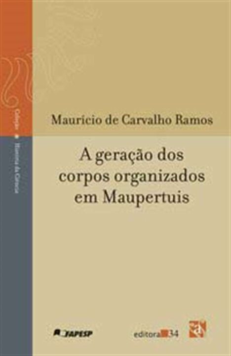 Livro A geração dos corpos organizados em Maupertuis