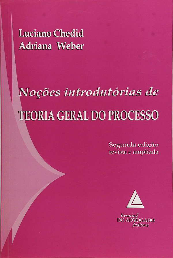 Livro Noções Introdutórias De Teoria Geral Do Processo