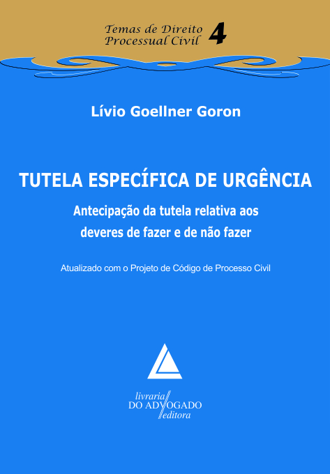 Livro Tutela Específica De Urgência - 01Ed/13