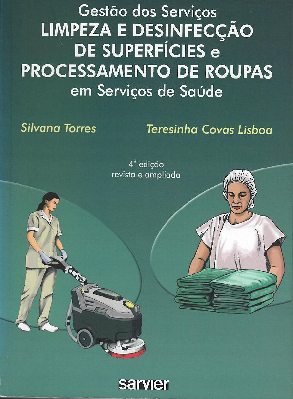 Livro Gestão dos serviços limpeza e desinfecção de superf...