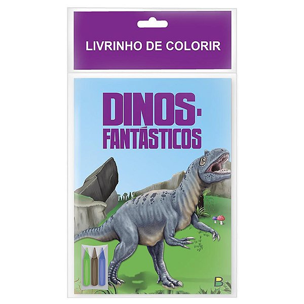 Livro Livrinho De Colorir: Dino-Fantásticos