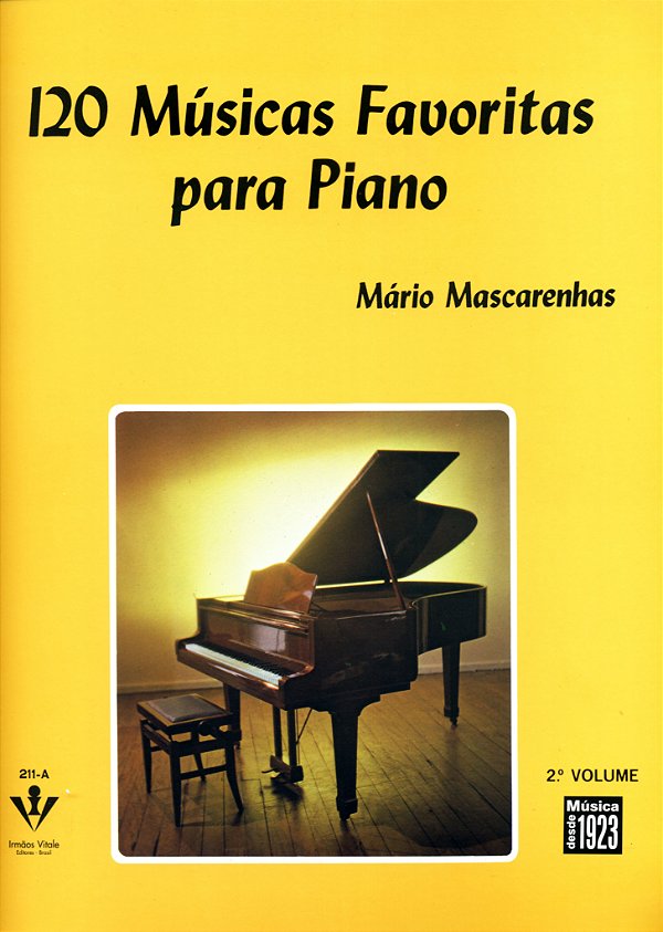 Livro 120 Músicas favoritas para Piano - 2º Volume