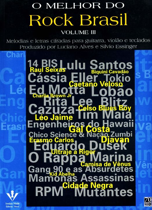 Livro O melhor do Rock Brasil - Volume III