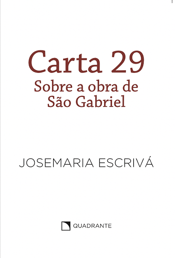 Livro Carta 29 - Sobre A Obra De São Gabriel