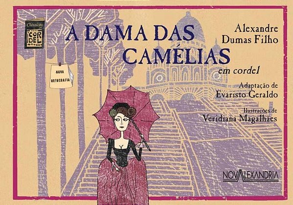 Livro A Dama das Camélias em cordel