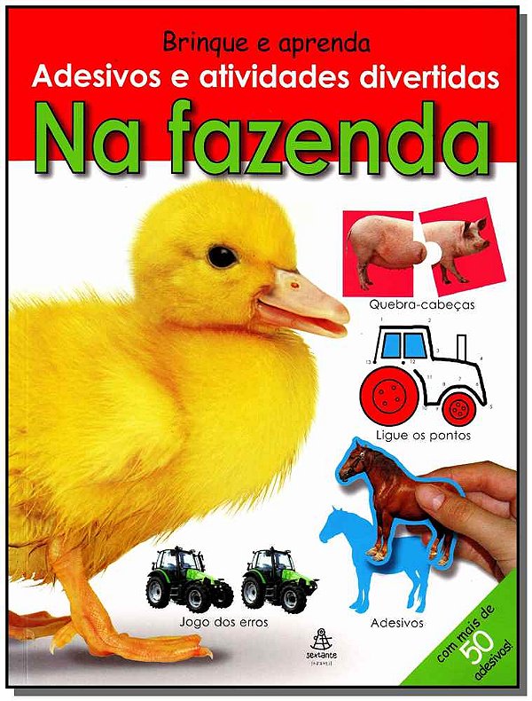 Livro Brinque E A Aprenda - Na Fazenda